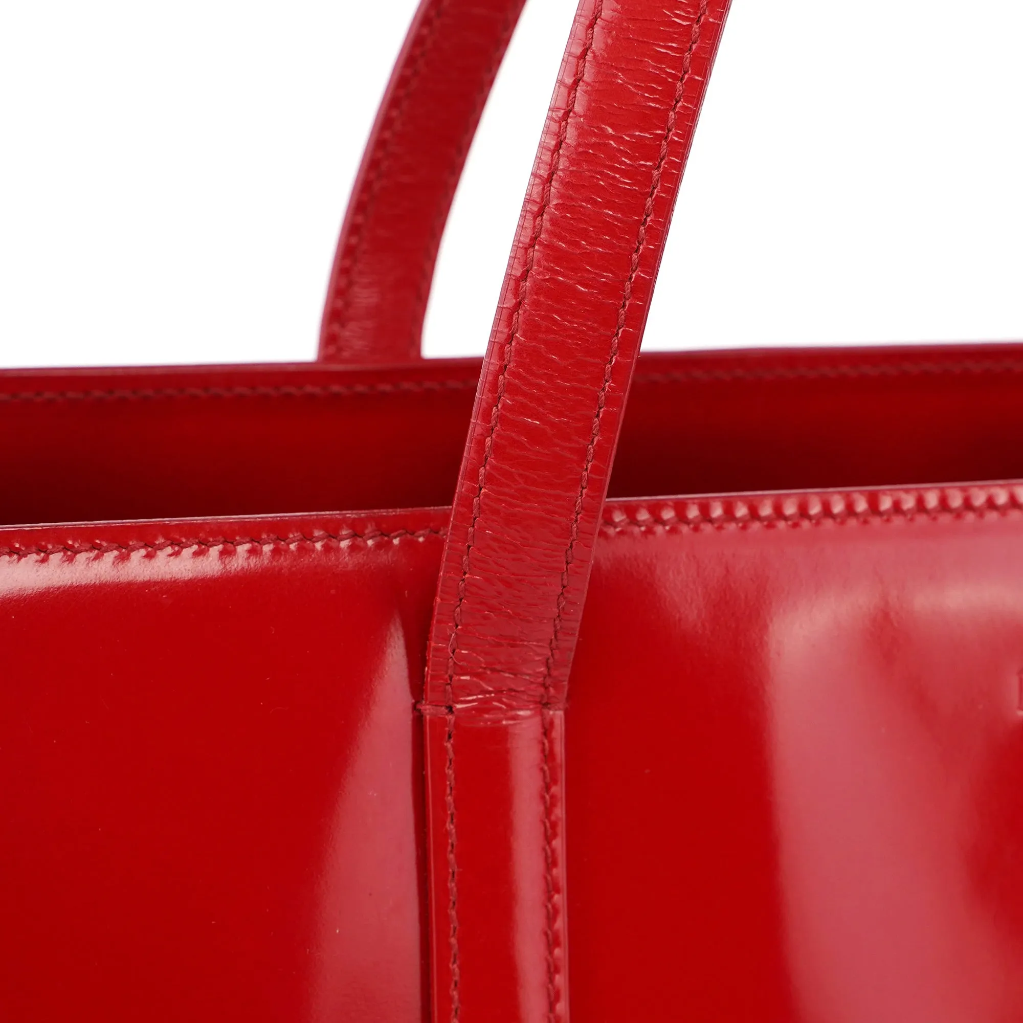 1995 Red Spazzolato Tote