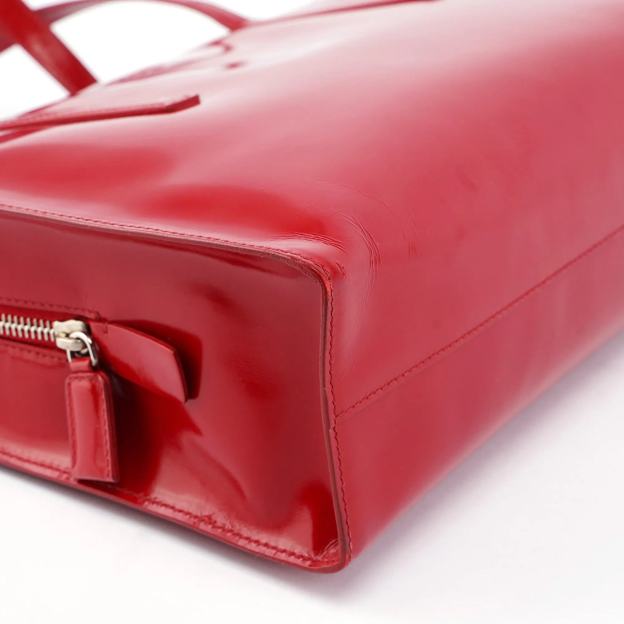 1995 Red Spazzolato Tote