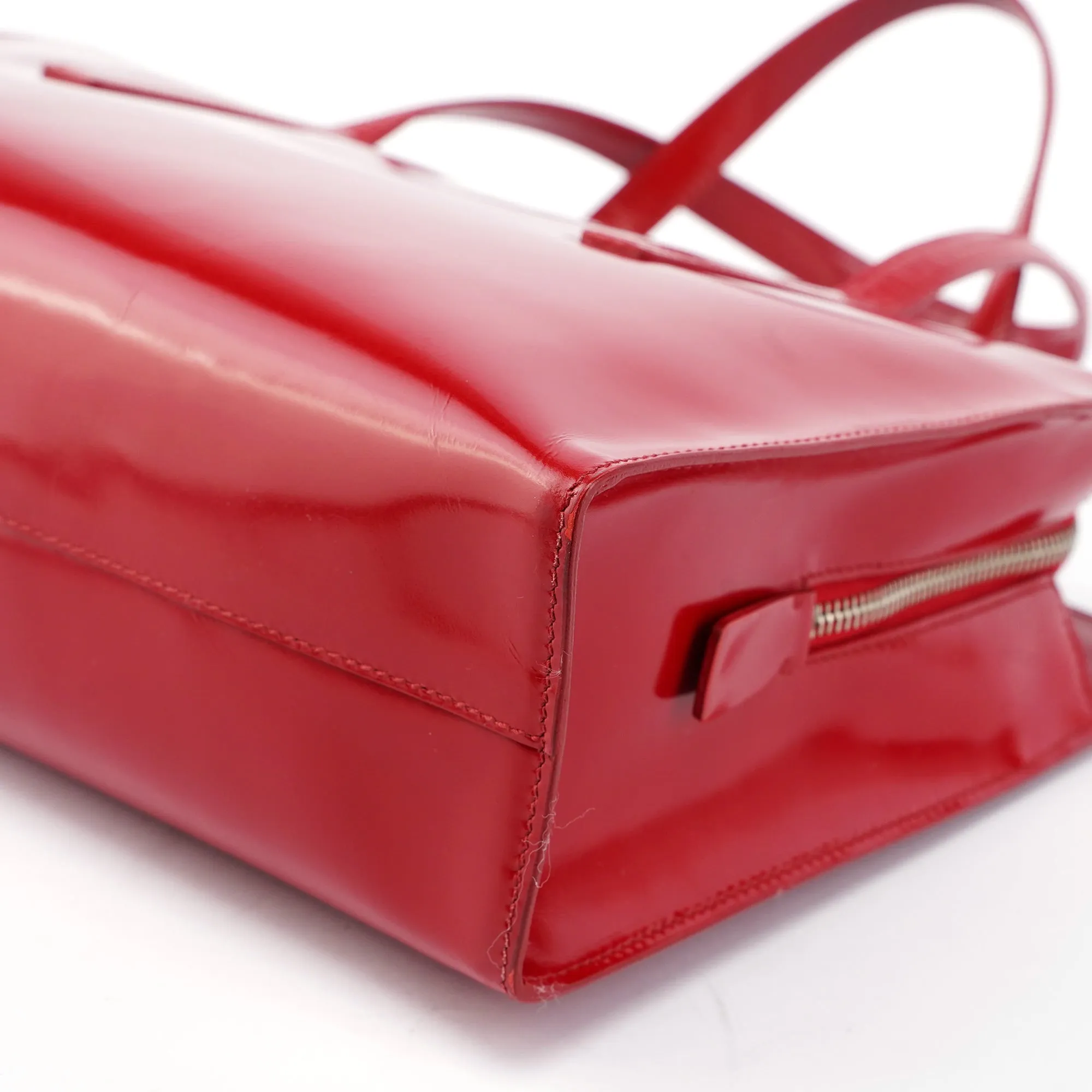 1995 Red Spazzolato Tote