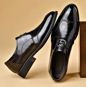 2023 New Men's Leather Casual Pointed Toe Shoes Sports Shoes
