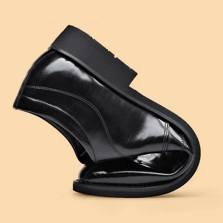 2023 New Men's Leather Casual Pointed Toe Shoes Sports Shoes