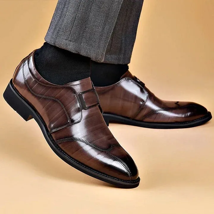 2023 New Men's Leather Casual Pointed Toe Shoes Sports Shoes
