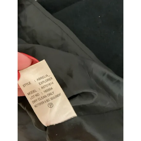 Abrelia explorer Wool/cashmere/lamb leather turtleneck Theory Dress, Size 4