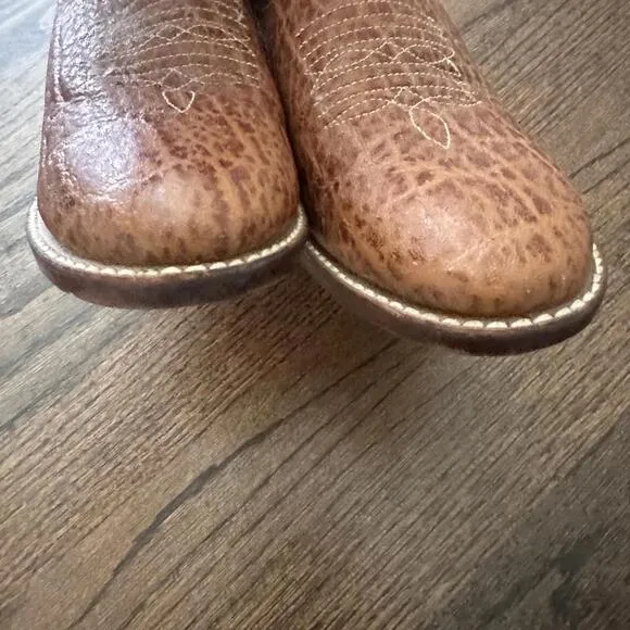 Acme Brown Leather Western Boots Kid's Size 3.5 D