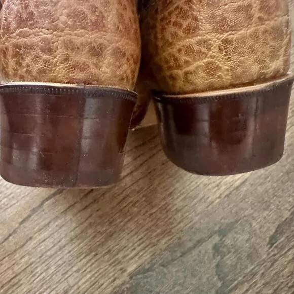 Acme Brown Leather Western Boots Kid's Size 3.5 D