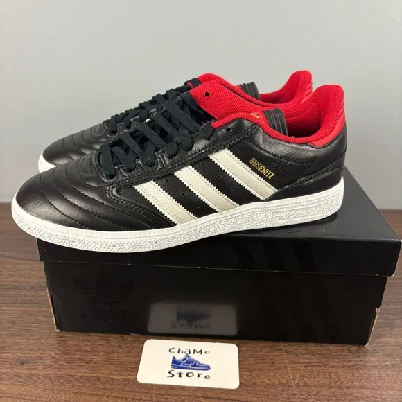 adidas Originals Busenitz Shoes IF4620 Core Black Metalic Scarlet Men’s Sz