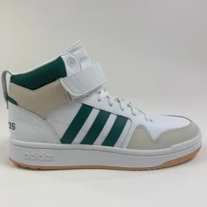 Adidas Postmove Mid White Green Basketball Shoes Sneakers Gum Bottom IE9824