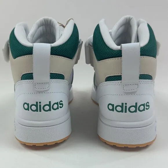 Adidas Postmove Mid White Green Basketball Shoes Sneakers Gum Bottom IE9824