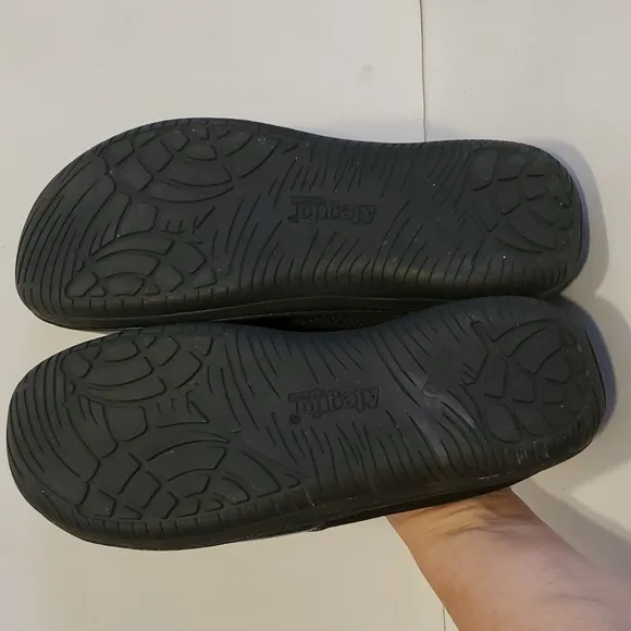 Alegria Sayde Black Patent Orthotic Comfort Professional Clog Size 11.5/12 EU 42
