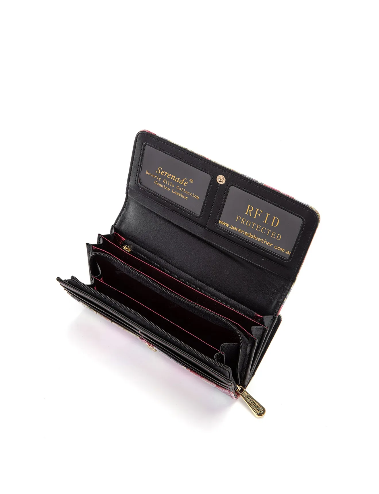 ANGELIQUE LARGE LEATHER RFID WALLET-WSN5701- *
