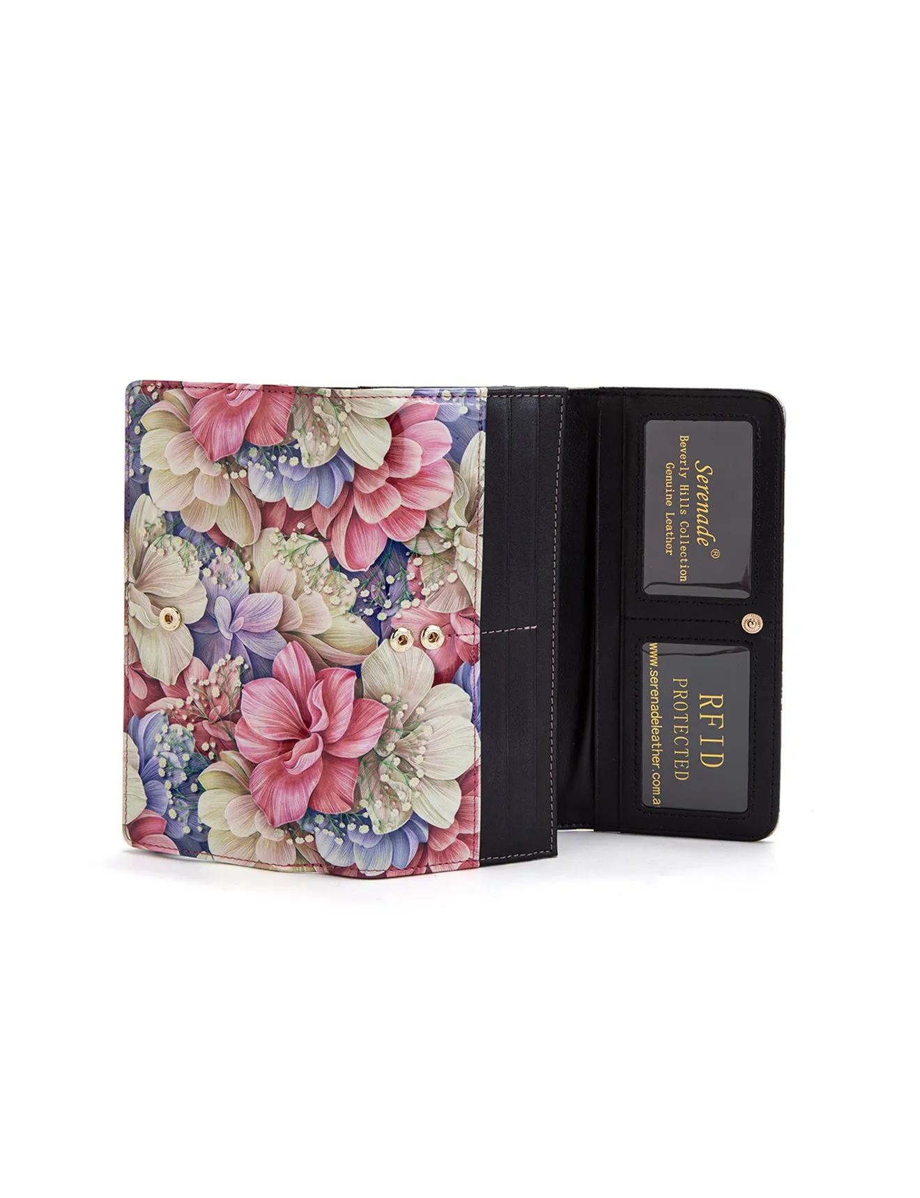 ANGELIQUE LARGE LEATHER RFID WALLET-WSN5701- *