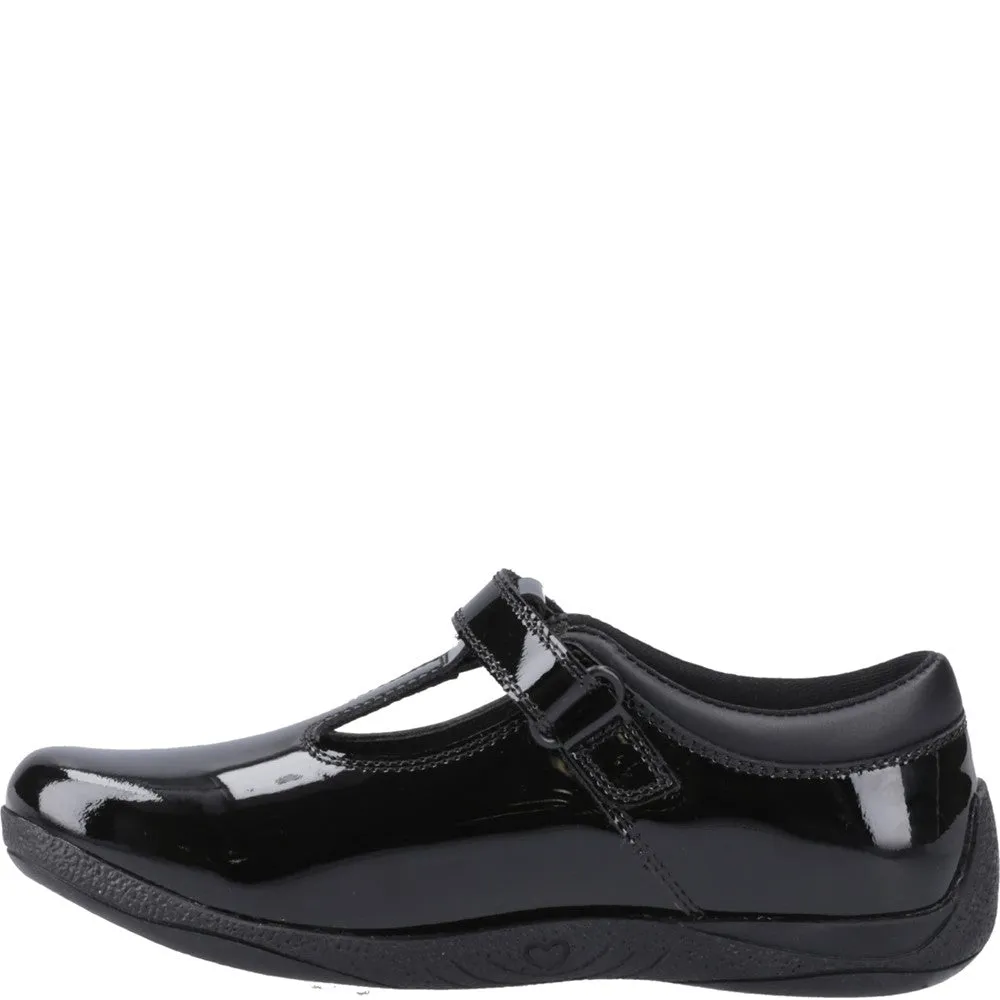 Black Caitlin Patent Senior School Shoes