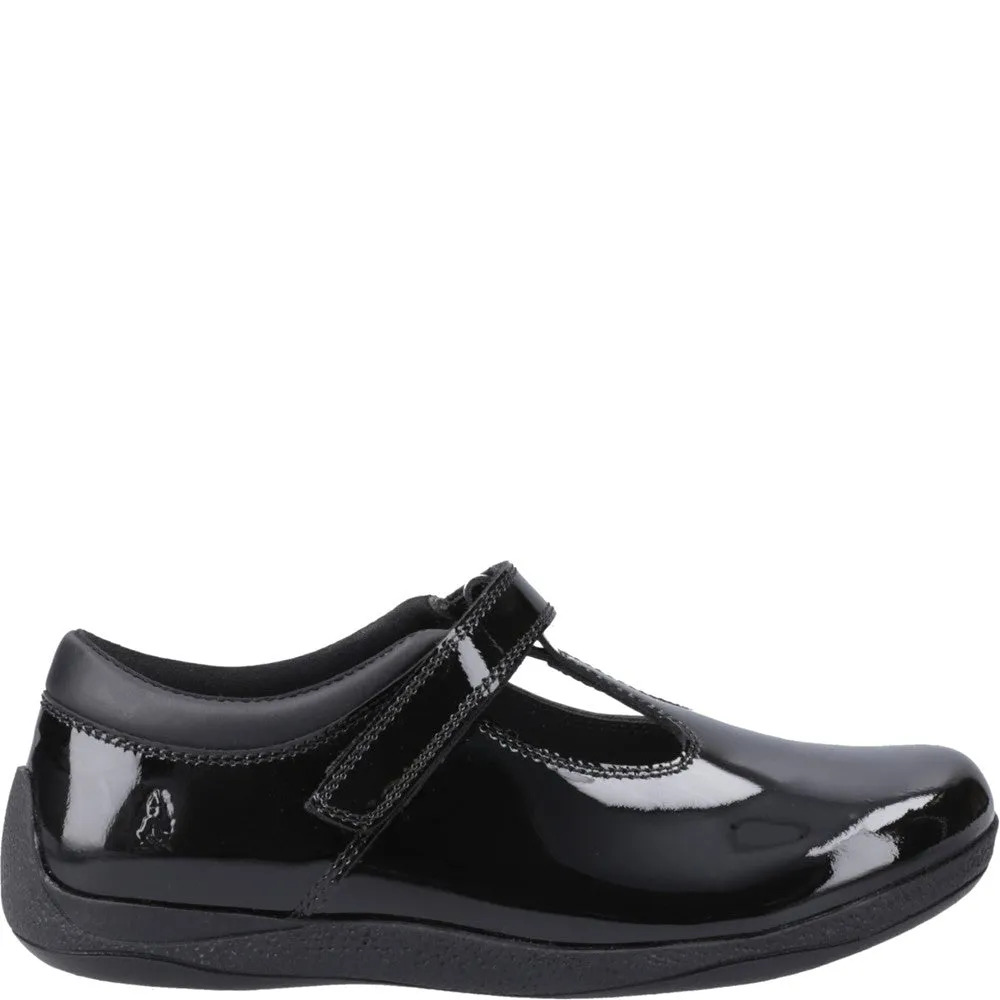 Black Caitlin Patent Senior School Shoes