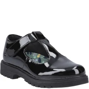 Black Gracie Junior Patent School Shoes