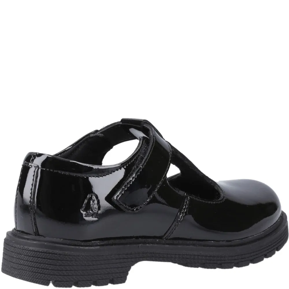 Black Gracie Junior Patent School Shoes