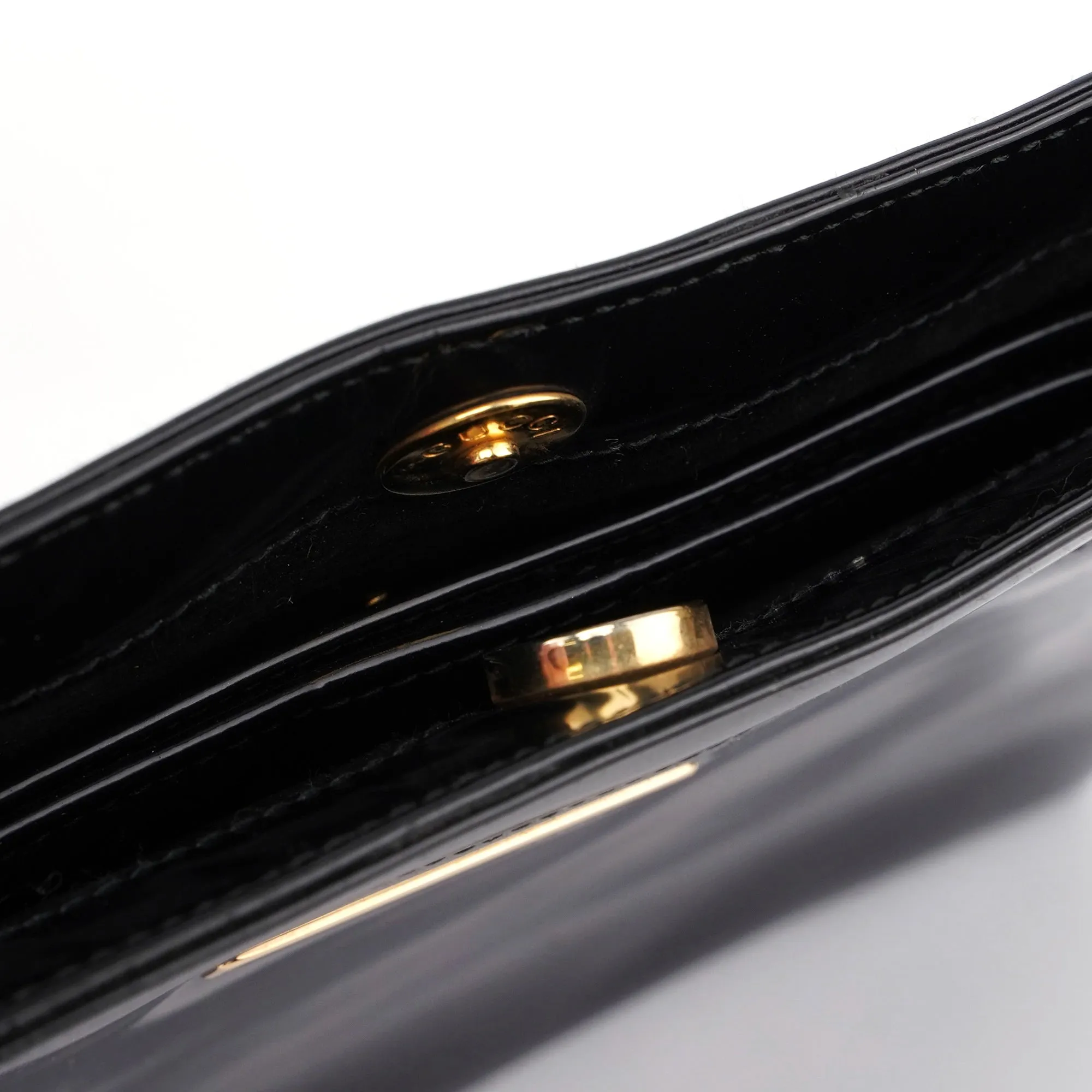 Black Patent Leather Tote