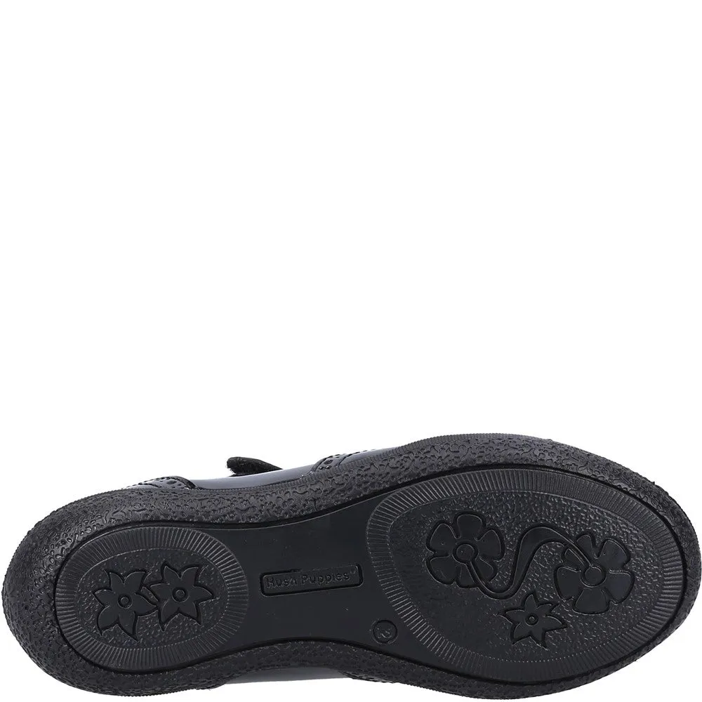Black Patent Rina Patent Senior School Shoes