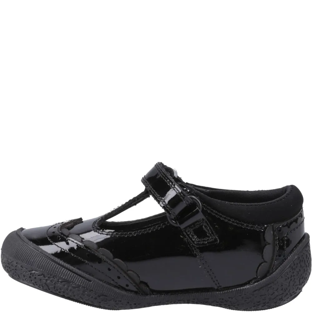Black Rae Patent Infant School Shoes