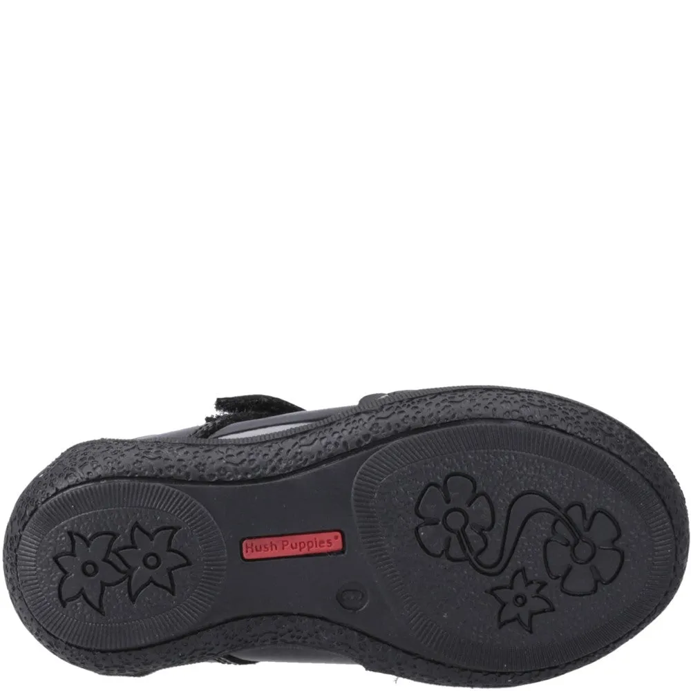 Black Rae Patent Infant School Shoes