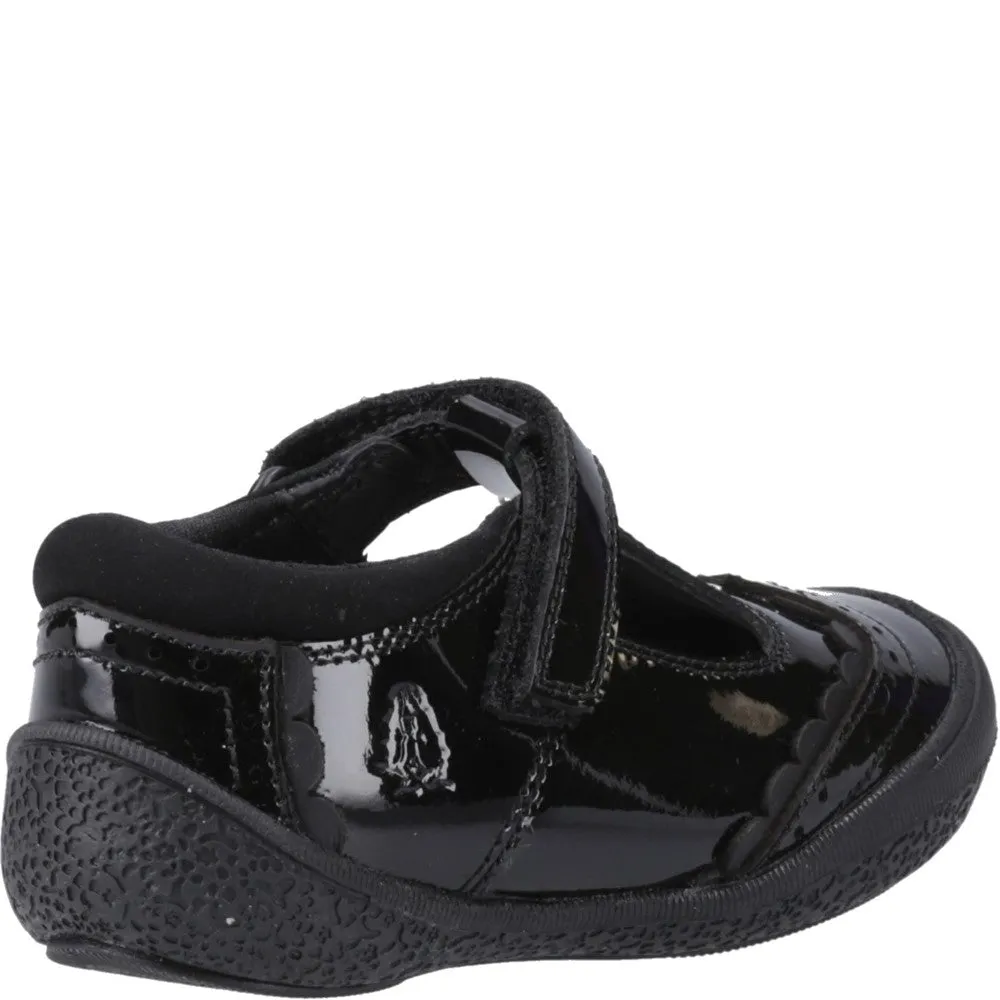 Black Rae Patent Infant School Shoes
