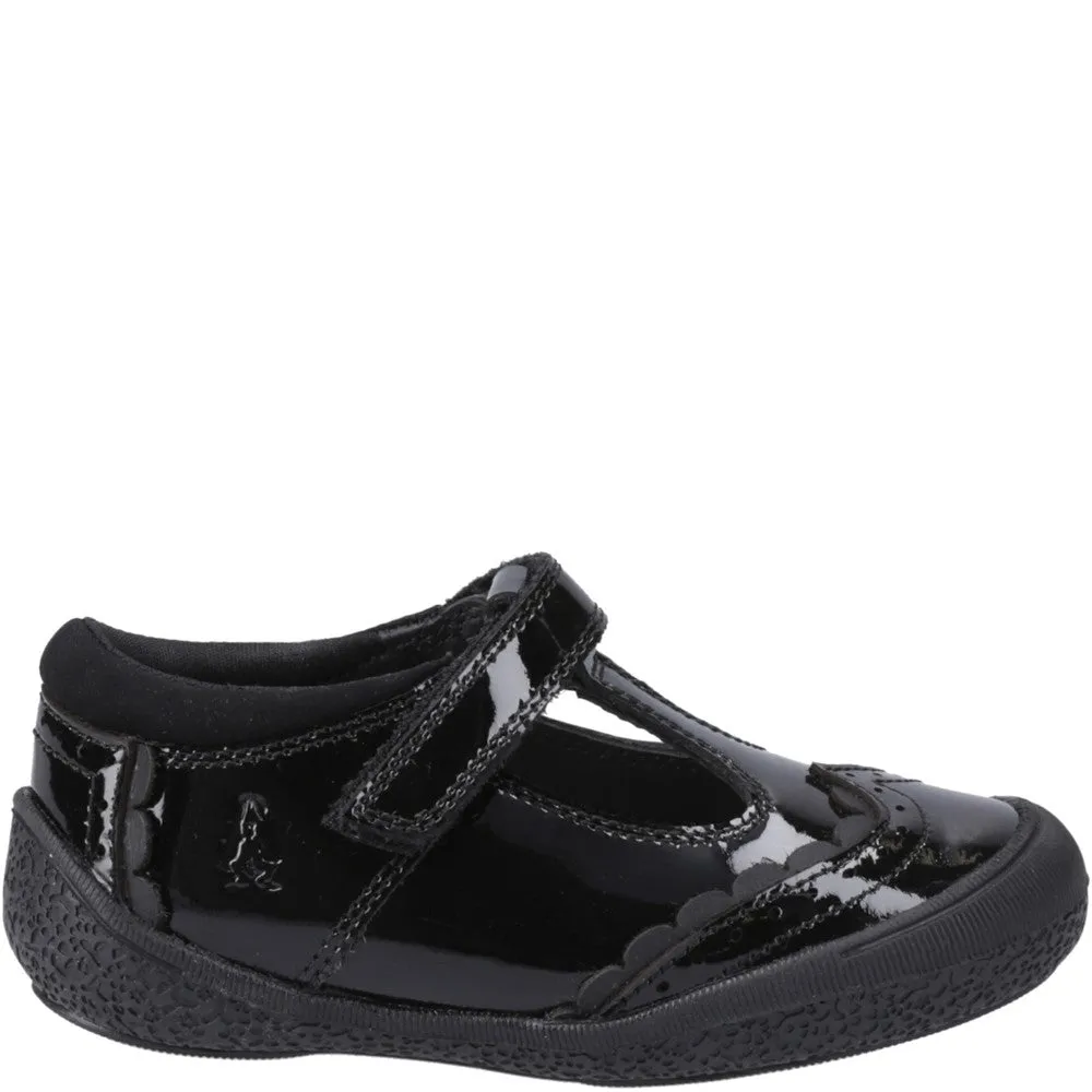 Black Rae Patent Infant School Shoes