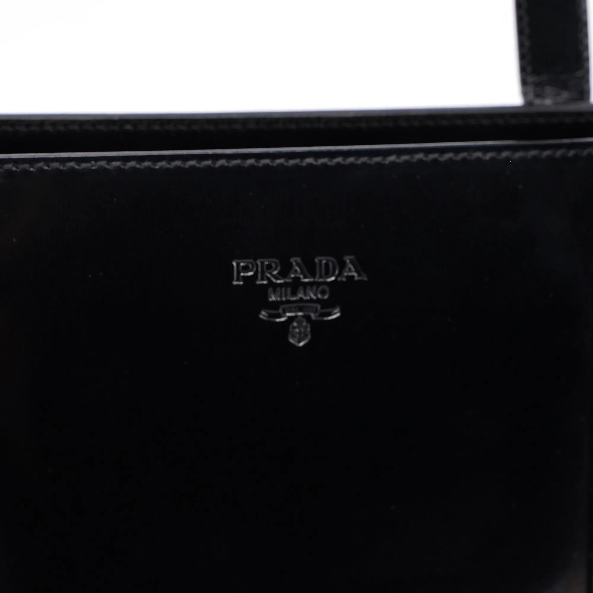 Black Spazzolato Tote