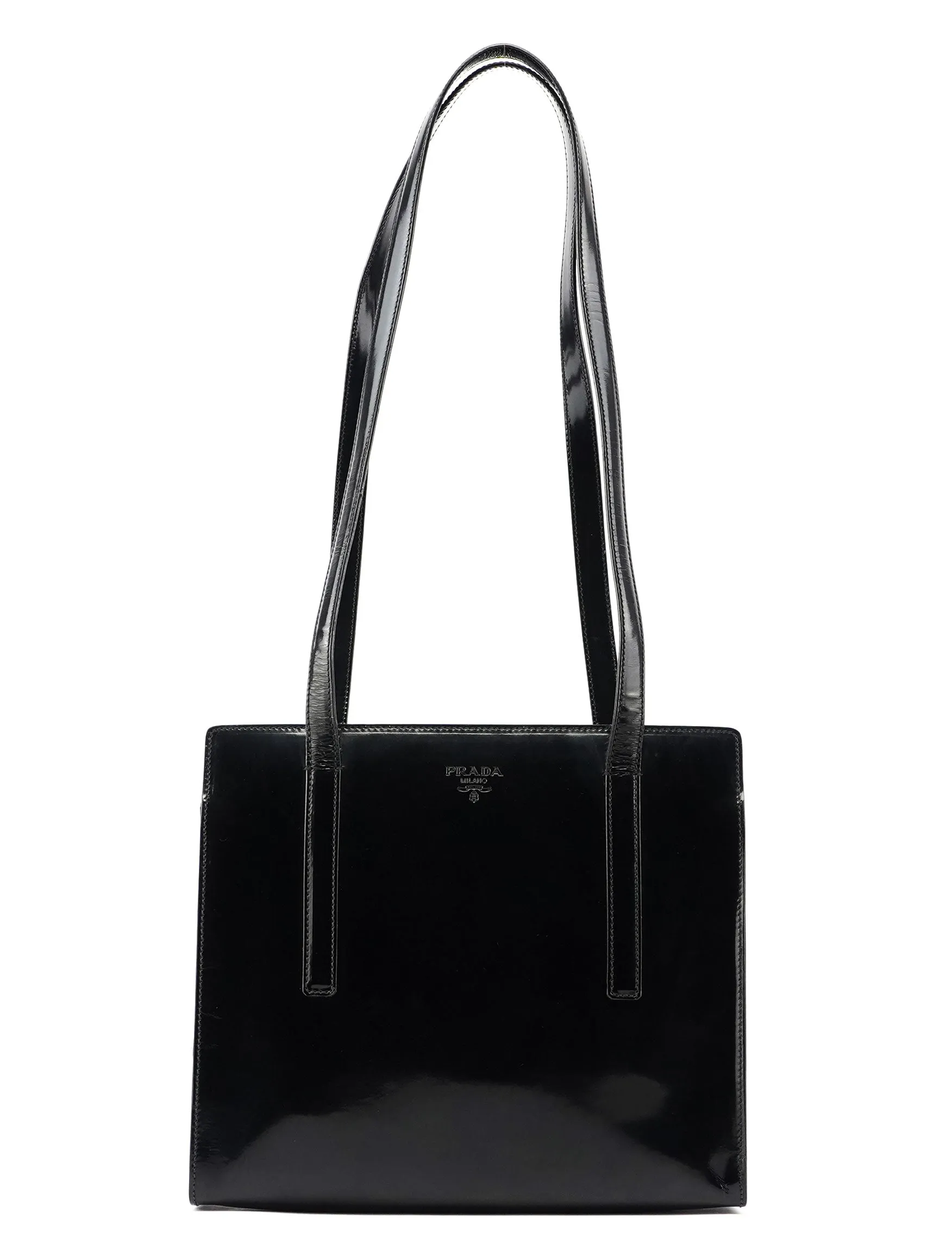 Black Spazzolato Tote