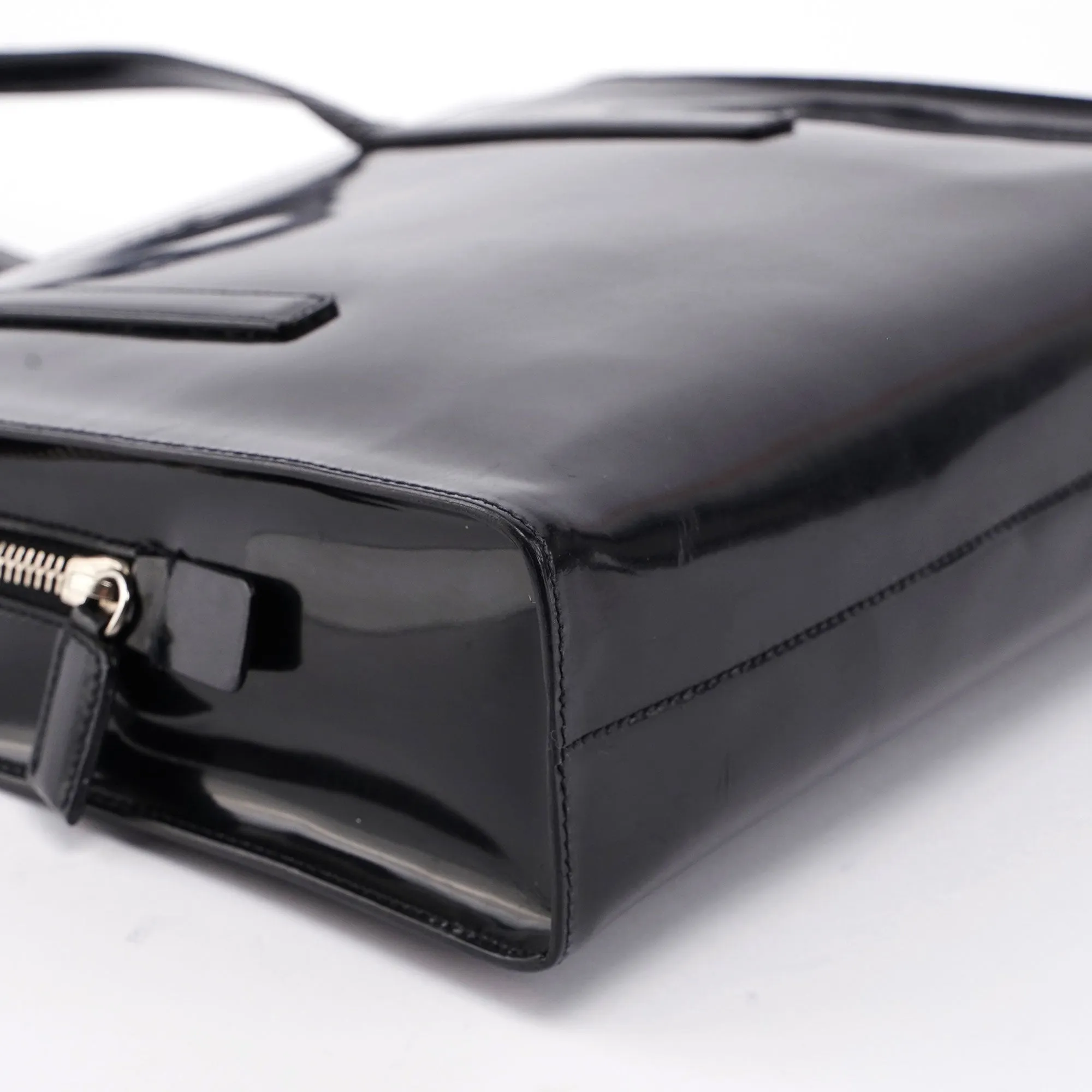 Black Spazzolato Tote