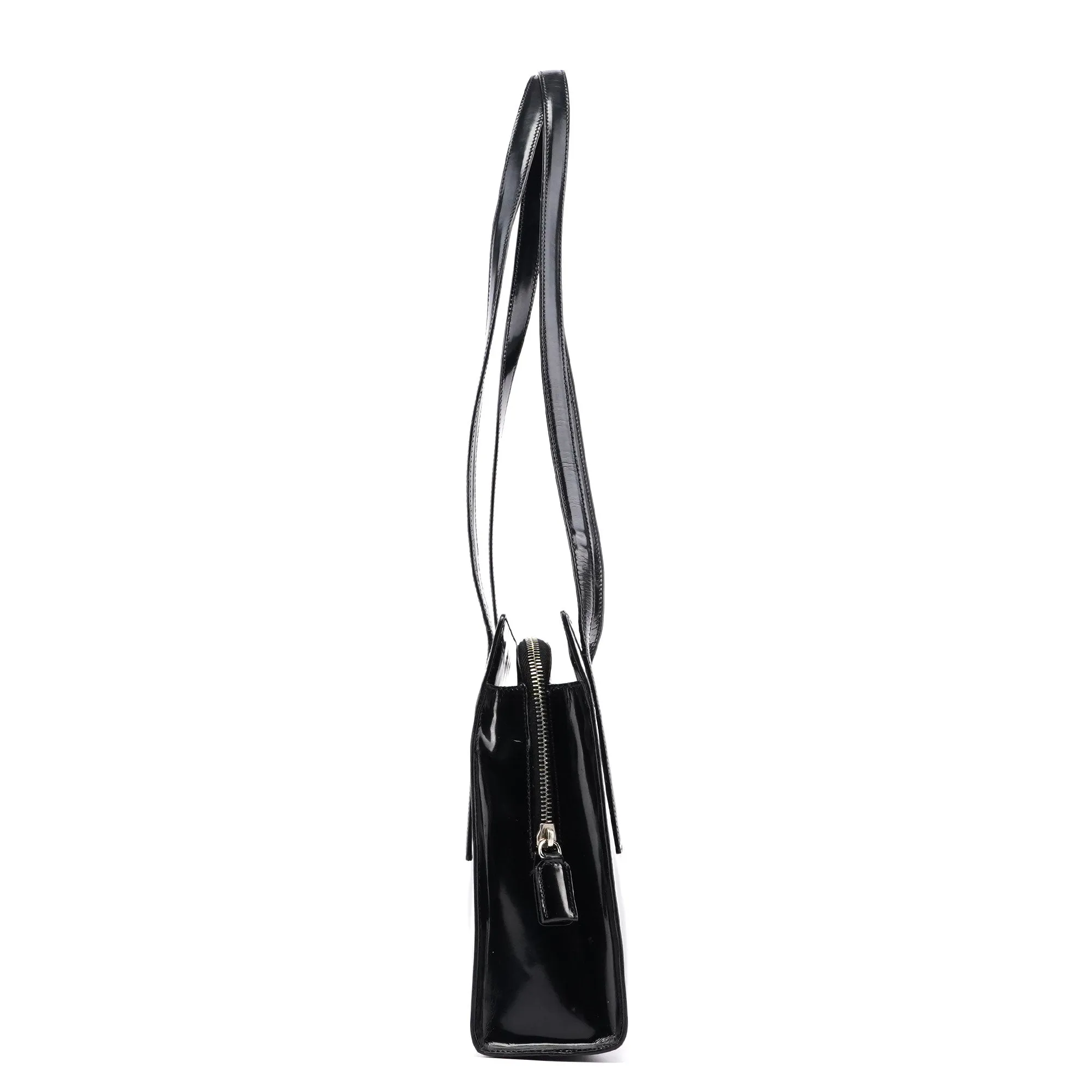 Black Spazzolato Tote