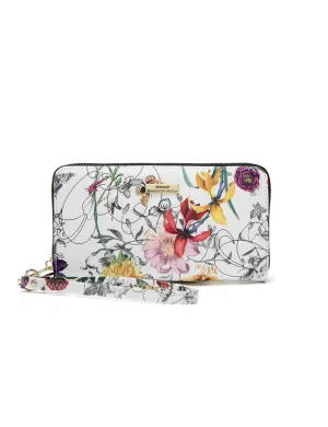 BOTANICS ZIP AROUND  PATENT LEATHER WALLET WITH RFID- WSH4716