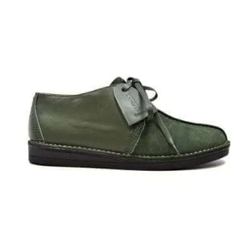 British Walkers Kingston Men's Green Leather and Suede