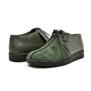 British Walkers Kingston Men's Green Leather and Suede