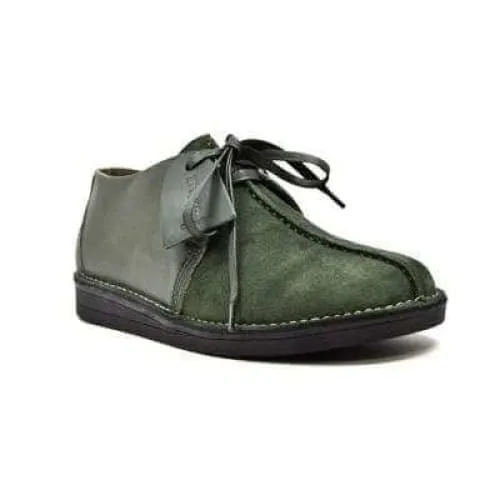 British Walkers Kingston Men's Green Leather and Suede