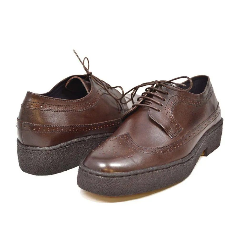 British Walkers Playboy Original Men's Leather Low Top Wingtip Oxfords Ankle Boots