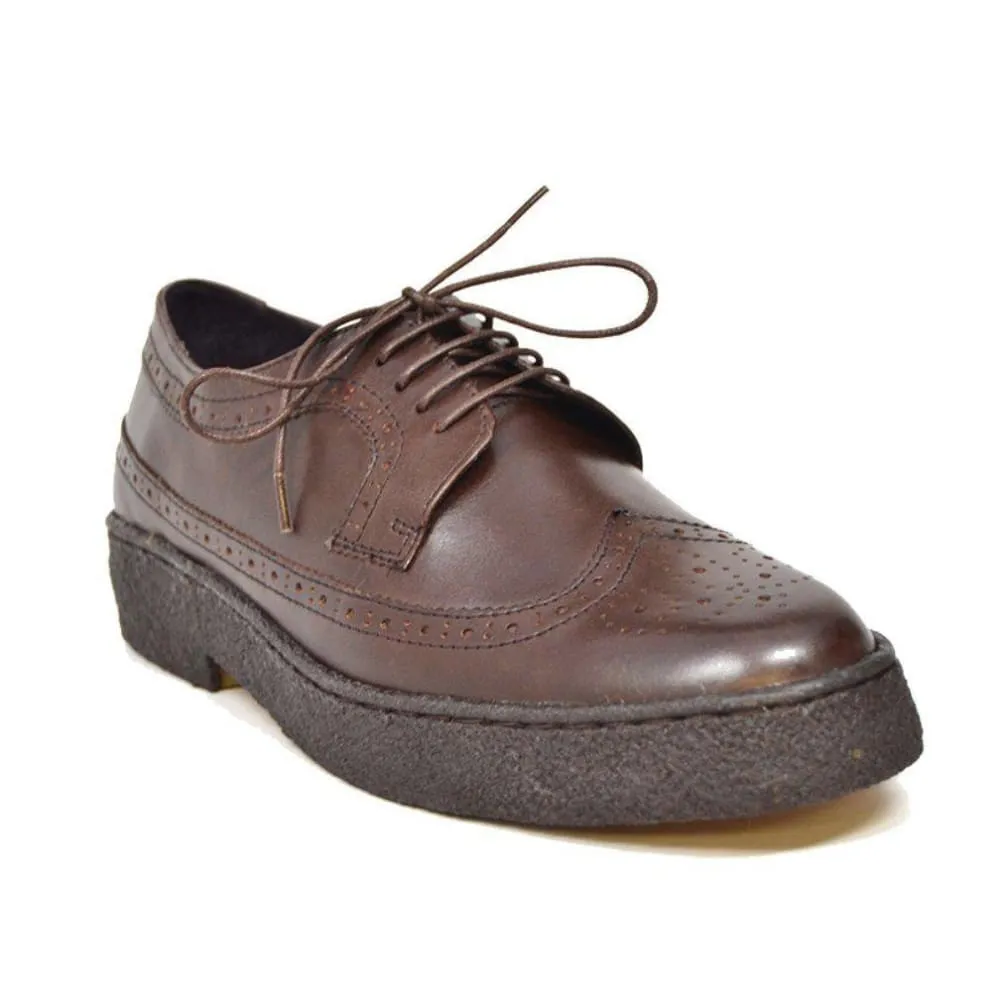 British Walkers Playboy Original Men's Leather Low Top Wingtip Oxfords Ankle Boots