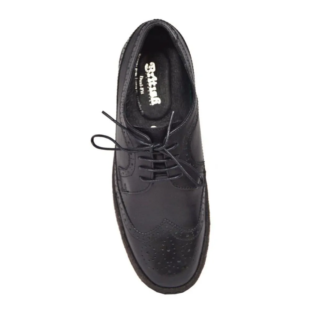 British Walkers Playboy Original Men's Leather Low Top Wingtip Oxfords Ankle Boots