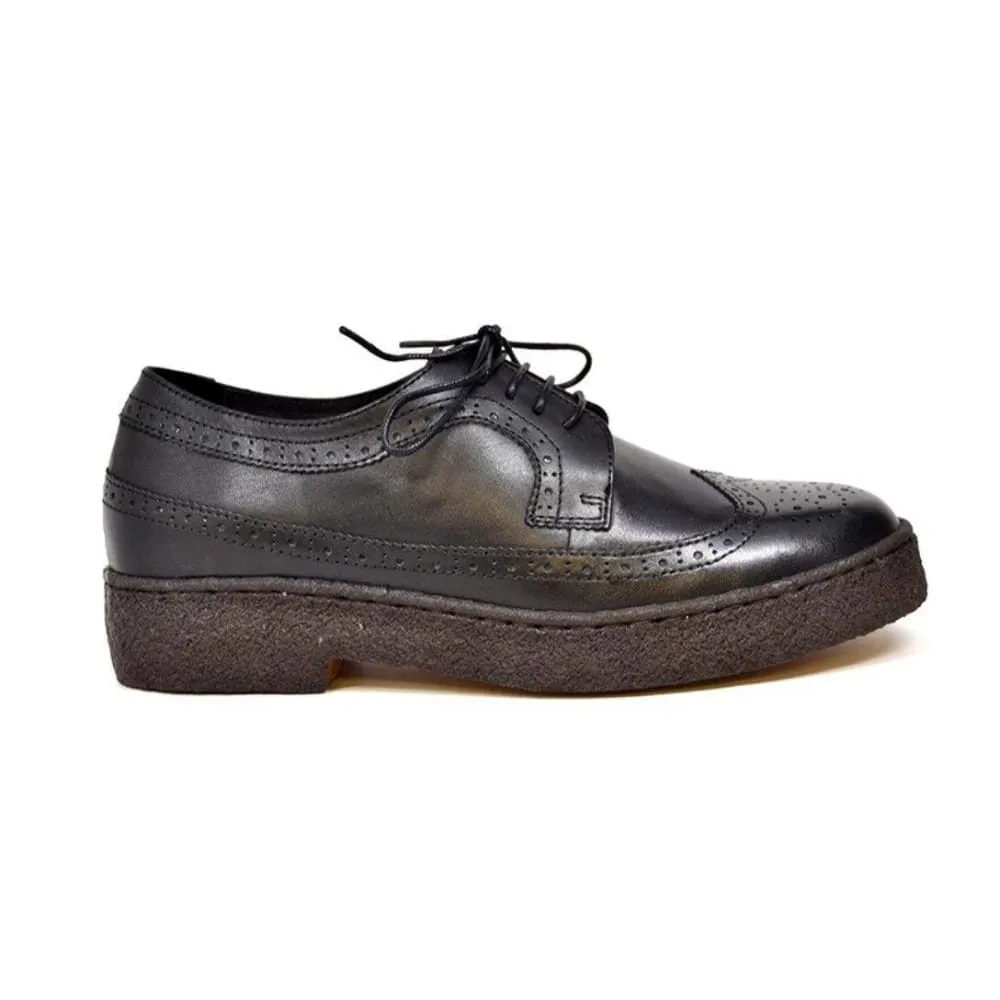 British Walkers Playboy Original Men's Leather Low Top Wingtip Oxfords Ankle Boots