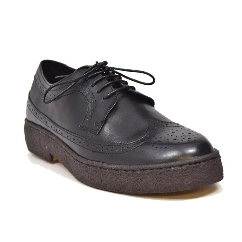 British Walkers Playboy Original Men's Leather Low Top Wingtip Oxfords Ankle Boots