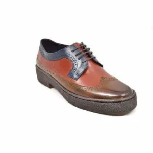 British Walkers Wingtips Men's Three Tone Multi Color Oxfords Custom Made To Order