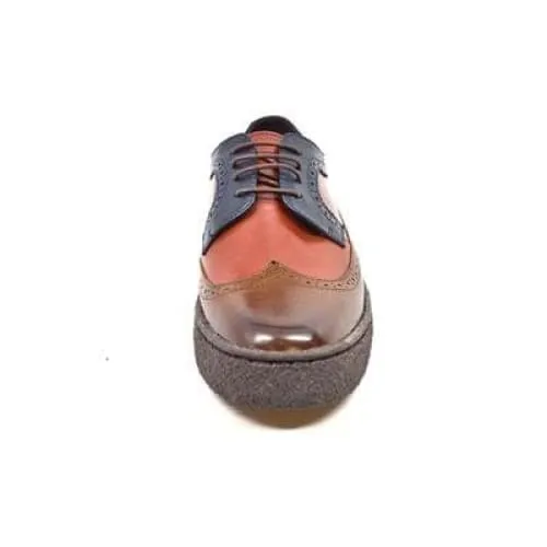 British Walkers Wingtips Men's Three Tone Multi Color Oxfords Custom Made To Order