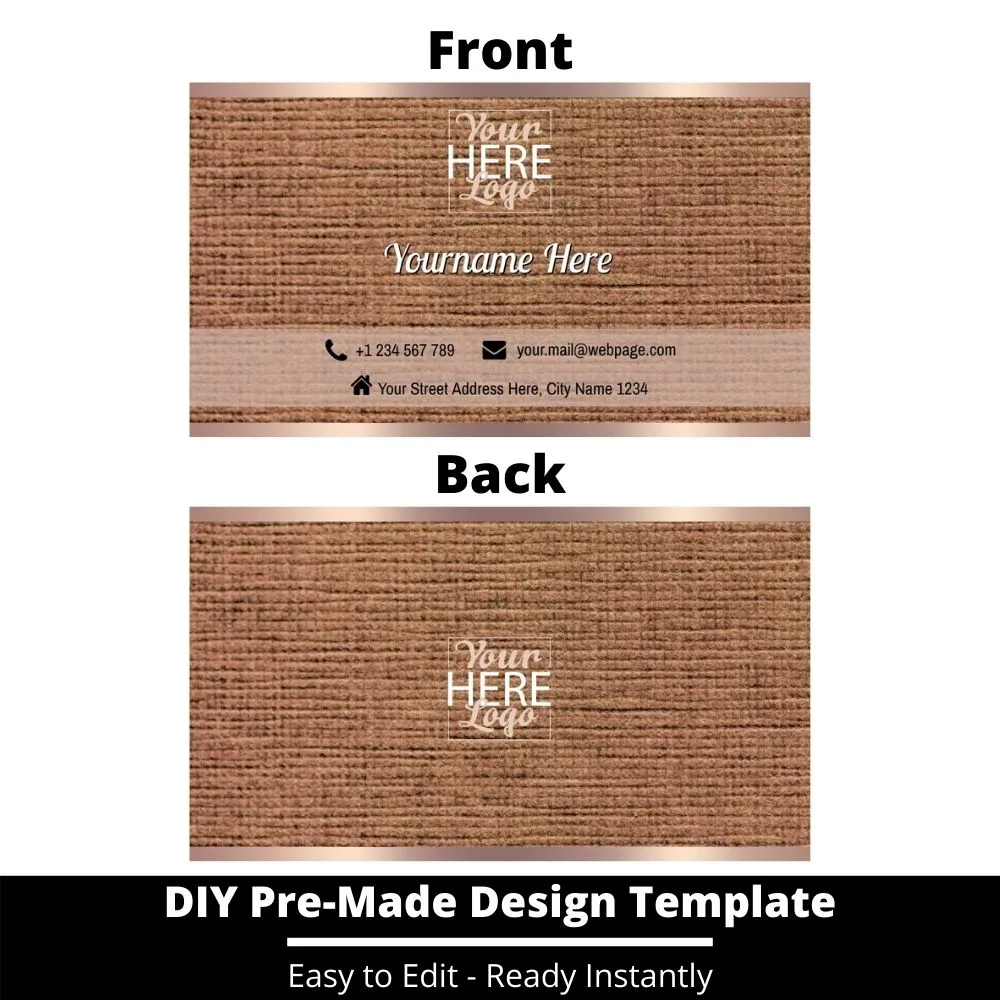 Business Card Design Template 156