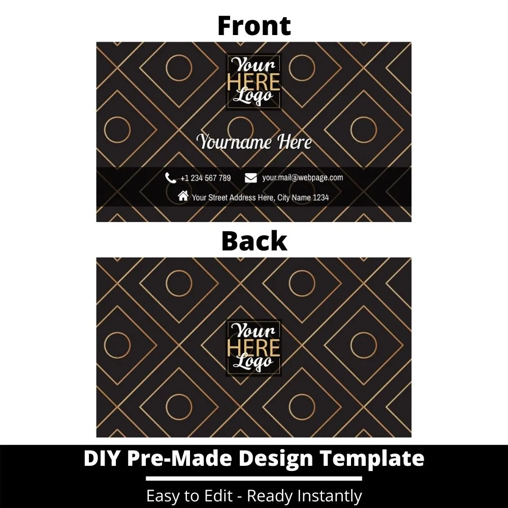 Business Card Design Template 226
