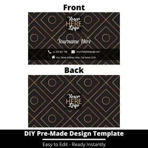 Business Card Design Template 226