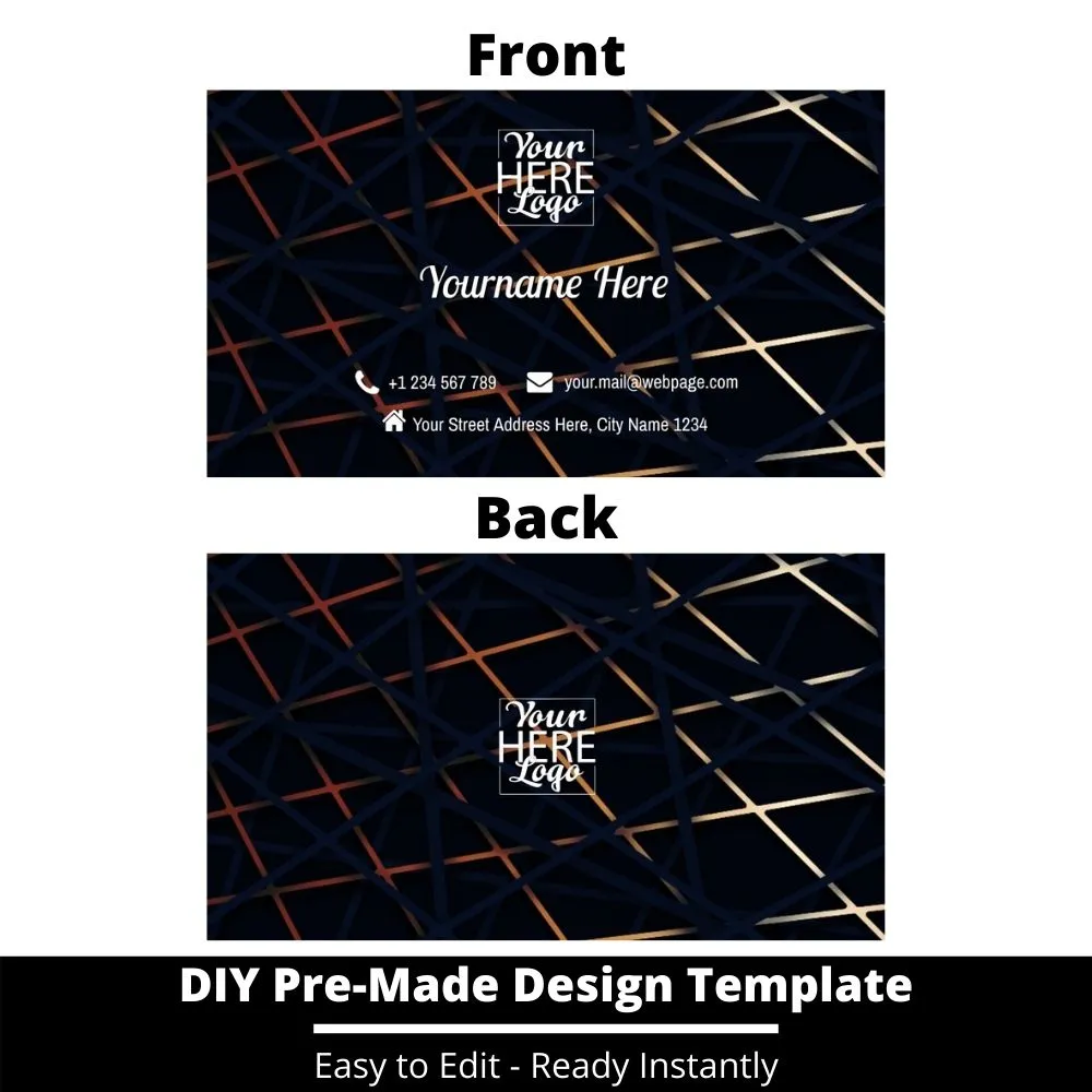 Business Card Design Template 84