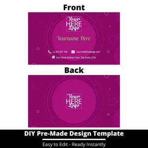 Business Card Design Template 86