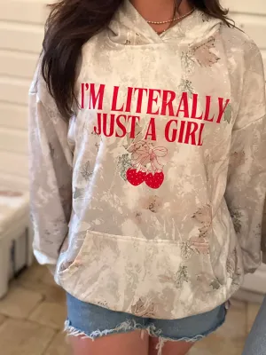 Camo Just A Girl Hoodie