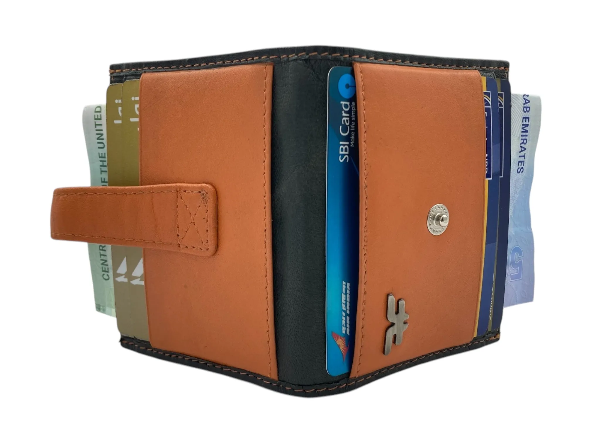 Card Case & Cash Wallet Compact Size 14 Card Space # 4029