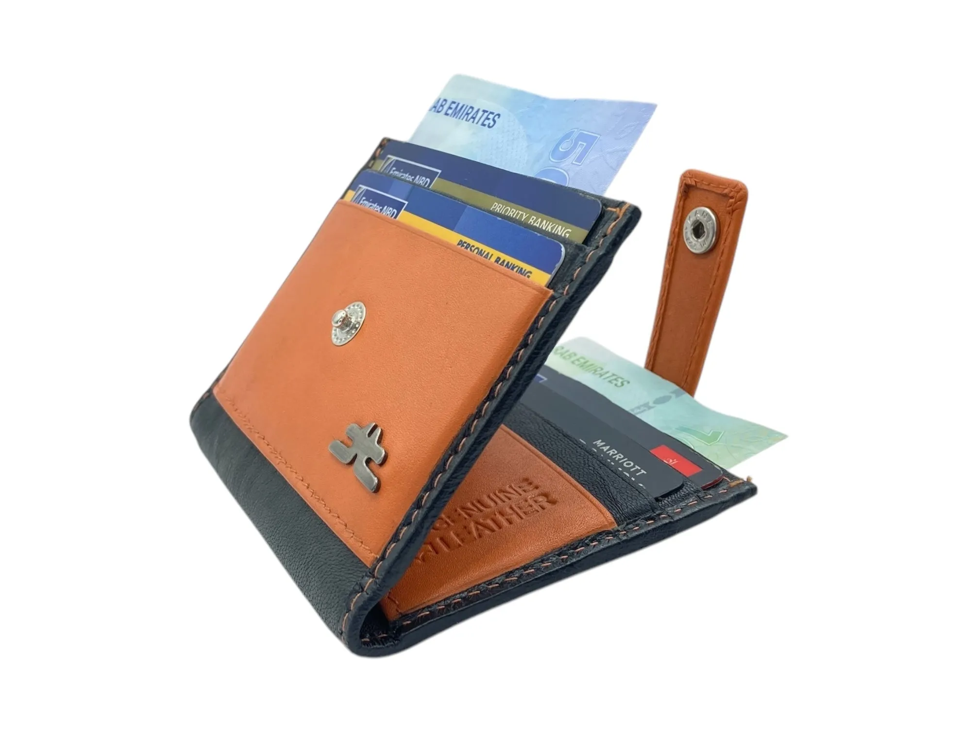 Card Case & Cash Wallet Compact Size 14 Card Space # 4029