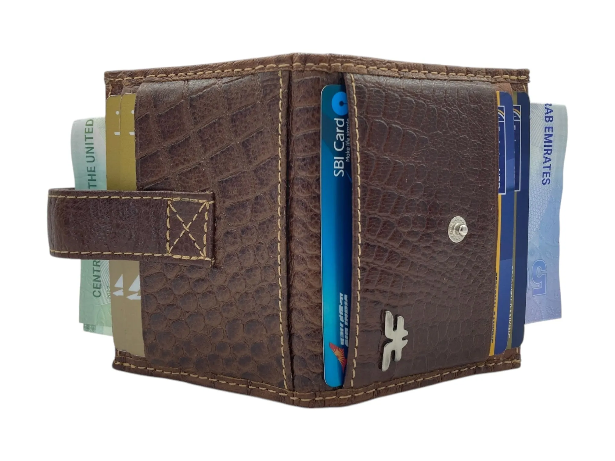 Card Case & Cash Wallet Compact Size 14 Card Space # 4029