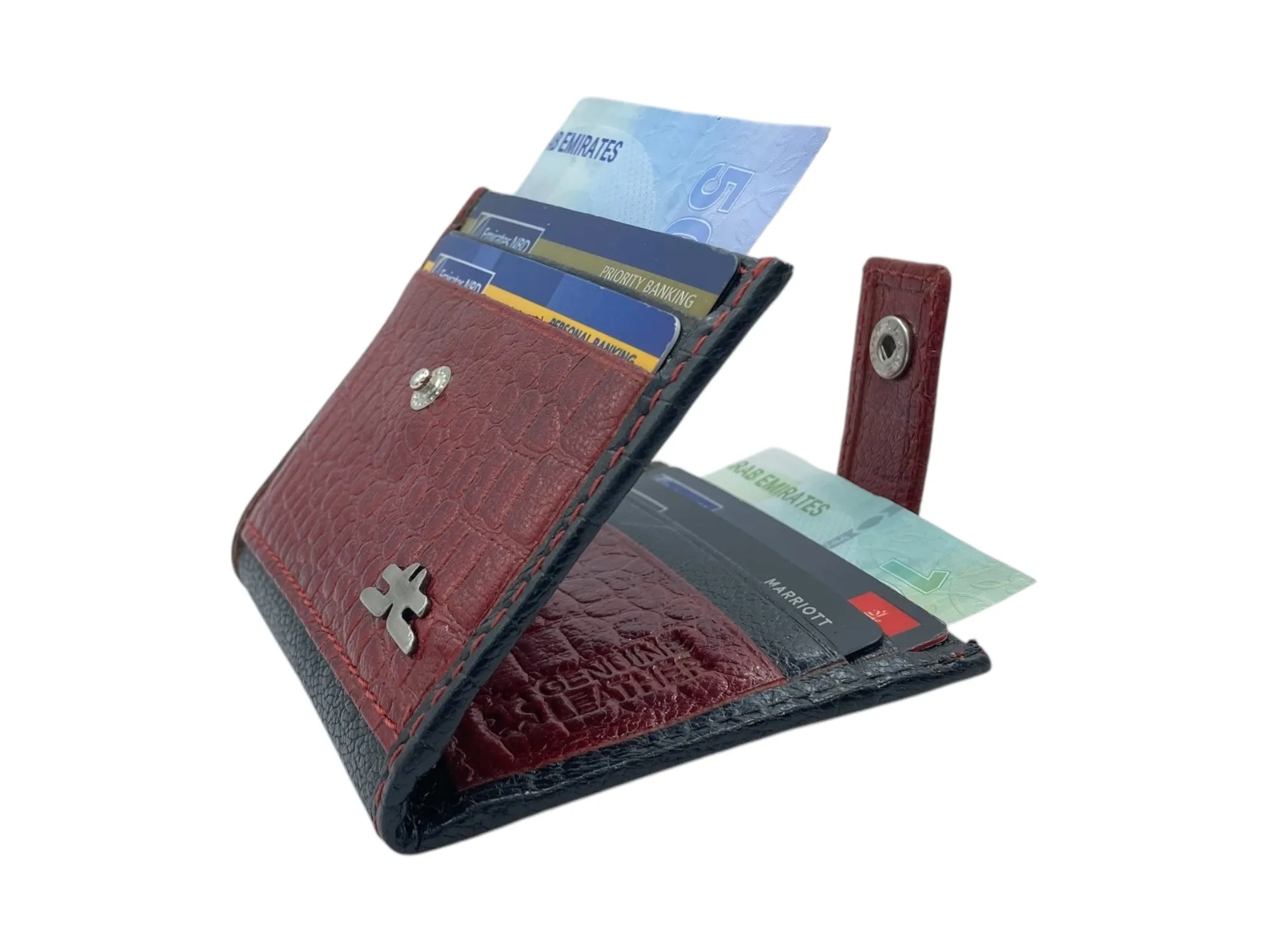 Card Case & Cash Wallet Compact Size 14 Card Space # 4029